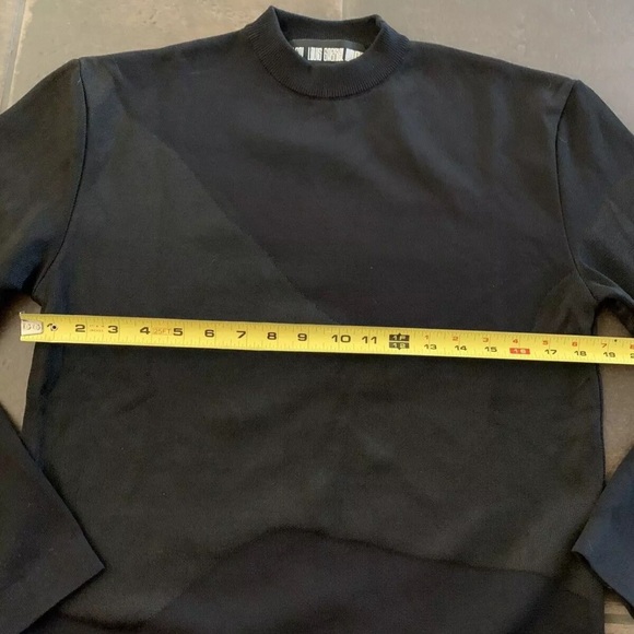NWOT LGN Louis Gabriel Nouchi PULL JACQUARD EFFET SUEUR Black Sweater Sz S $495 - Picture 12 of 16